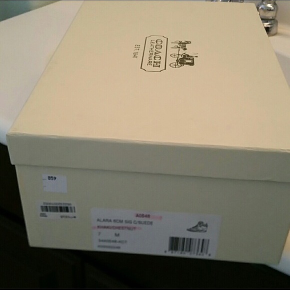 Coach suede wedges NWT - Picture 4 of 4